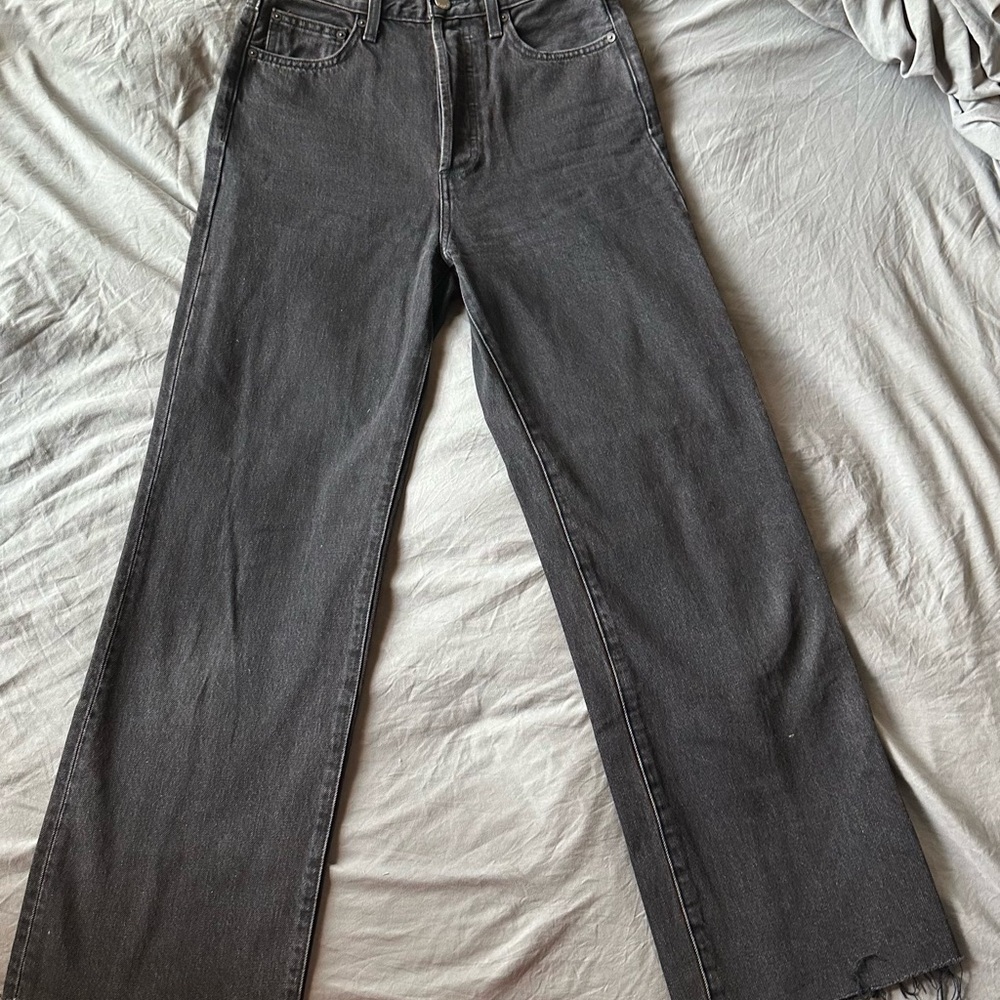 Denim Forum the Farrah high rise wide Jean